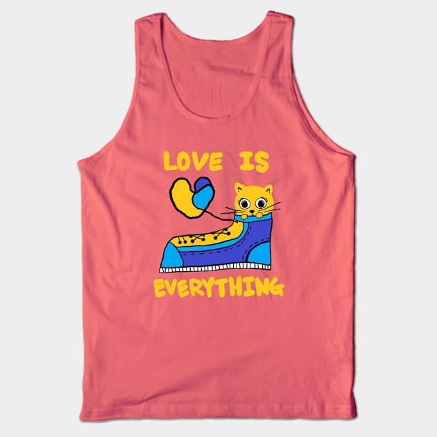 love is everything, lovely cat Tank Top by zzzozzo